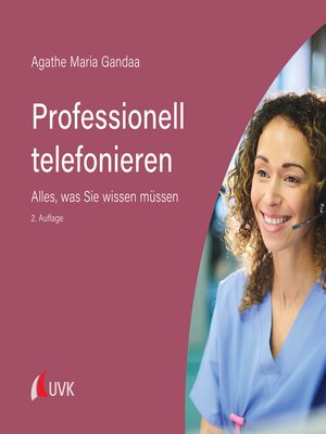 cover image of Professionell telefonieren